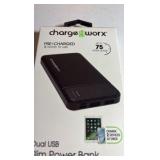 CHARGE Worx Dual USB Slim Power Bank Charger
