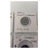 (20) MERCURY Dimes 1904-1941