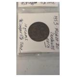 (1) SHEET foreign coins from Mexico Cantavos, Czech Republic, and Canada