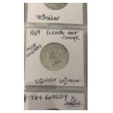 COINS: Collectible lot, Kennedy, Franklin, and silver dollars