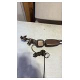 VINTAGE Industrial articulating arm clamp light