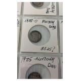 (20) MERCURY Dimes 1904-1941