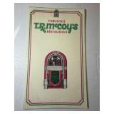 (21) ViINTAGE Menus/Advertisements