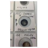 (20) MERCURY Dimes 1904-1941