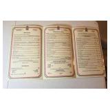 (21) ViINTAGE Menus/Advertisements