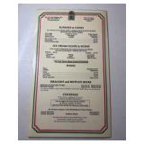 (21) ViINTAGE Menus/Advertisements