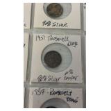 (20) MERCURY Dimes 1918-1958