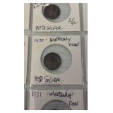 (20) MERCURY Dimes 1918-1958