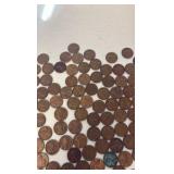 (163) WHEAT Pennies and (40) regular Pennies
