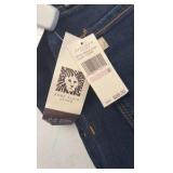 (4) PAIRS of jeans, leggings, (3) Calvin Klein shirts, Nautica shirt, and new balance wind breaker