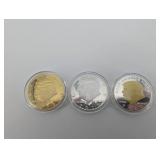 Presidential Dollar Coin Set - 3-Coin Collection (2007 & 2020)