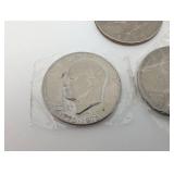 Kennedy Half Dollars Bicentennial And 1970