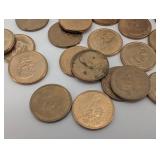 Lot of Presidential Dollar Coins.