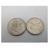 1964 90% Silver Kennedy Half Dollars