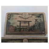 Bank of Japan 50 Sen Note & 10 Yen Banknote (Lot of 2)