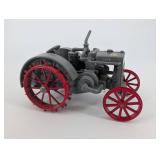Case Tractor Toy - Vintage Metal Farm Tractor With Red Spoked Wheels