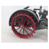Case Tractor Toy - Vintage Metal Farm Tractor With Red Spoked Wheels