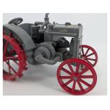 Case Tractor Toy - Vintage Metal Farm Tractor With Red Spoked Wheels
