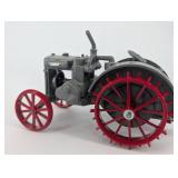 Case Tractor Toy - Vintage Metal Farm Tractor With Red Spoked Wheels