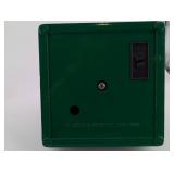 John Deere Anvil Bank - Vintage Promotional Metal Bank with Blacksmith Figure