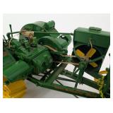 Waterloo Boy Kerosene Tractor Toy - Vintage Green & Yellow Tin Model