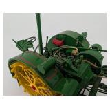 Waterloo Boy Kerosene Tractor Toy - Vintage Green & Yellow Tin Model