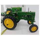 John Deere 40T Wide Front Tractor Die-Cast - Mounted Two-Bottom Plow