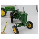 John Deere 40T Wide Front Tractor Die-Cast - Mounted Two-Bottom Plow