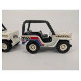 NASA United States Die-Cast Jeeps (Lot of 2) - Made in Japan