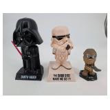 Darth Vader, Stormtrooper & Chewbacca Figures