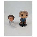 Funko Pop! Star Wars Leia Organa & Han Solo Figures (Lot of 2)