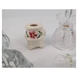 Vintage British Crystal Glassware Collection - Decanter, Butterfly Stopper, Cut Glass Vases & More