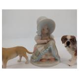Circle of Friends Masterpiece Figurine - 3-Piece Group with Girl and Two Dogs