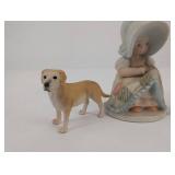 Circle of Friends Masterpiece Figurine - 3-Piece Group with Girl and Two Dogs