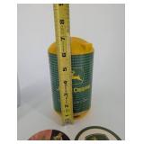 John Deere Promotional Tin Barrel - Nothing Runs Like a Deere with 2 Tumblers, 2 Coasters & Car