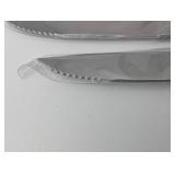 4-Piece Knife Set in Carbon Fiber Pattern Case - Black-Handled Knives