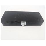 4-Piece Knife Set in Carbon Fiber Pattern Case - Black-Handled Knives