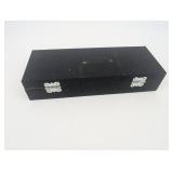 4-Piece Knife Set in Carbon Fiber Pattern Case - Black-Handled Knives