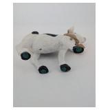 Toscano Cow & Calf Figurine Set - White with Black Spots, Bell