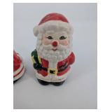 Santa Claus Salt & Pepper Shaker Pair - Ceramic - Made in China