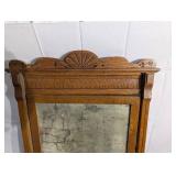 Antique Oak Mirror