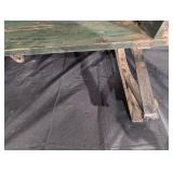 Keller Green Wooden Farm Trough on Metal Sled Runners