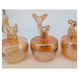 Glass Jars with Animal-Topped Lids (Lot of 4)