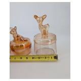 Glass Jars with Animal-Topped Lids (Lot of 4)