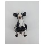 Cow Figurine - Black and White Patch Pattern, Made in China, About 4 in Long