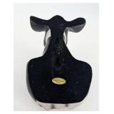Holstein Cow Ceramic Figurine - Black & White Farm Animal, Made in China