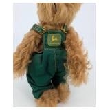 John Deere Plush Bear in Green Overalls