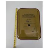 Coca-Cola Advertising Tin Tray - Vintage Storefront Scene, Red Border