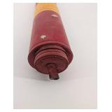 National Fire Extinguisher - Vintage Red Cylindrical with Yellow Label