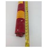 National Fire Extinguisher - Vintage Red Cylindrical with Yellow Label